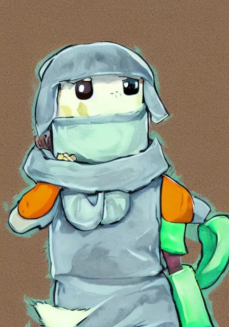 Prompt: little boy wearing sheep suit using a smartphone, gray, blue, green and brown pallet color. made in abyss art style, inspired in kris from deltarrune, cute detailed artwork, anatomically correct, soft details