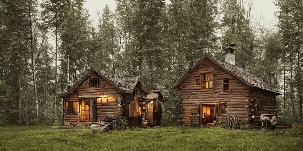 Image similar to rustic country cabin exterior by andreas franke