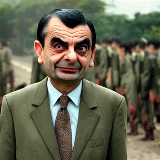 Image similar to Mr Bean's war crimes in Vietnam