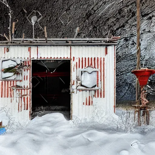 Image similar to santa's abandoned workshop