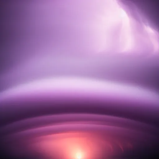 Image similar to amazing photo of purple clouds in the shape of a tornado by marc adamus, digital art, beautiful dramatic lighting