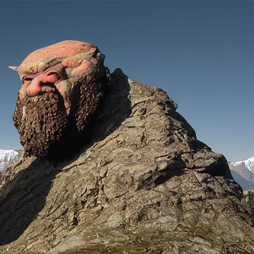 Image similar to mountain giant