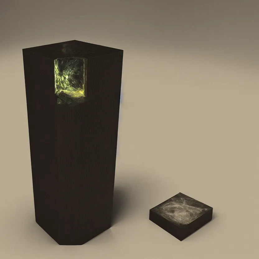 Prompt: an impossible quantum readymade object by Marcel Duchamp on a pedestal, packshot, 4k