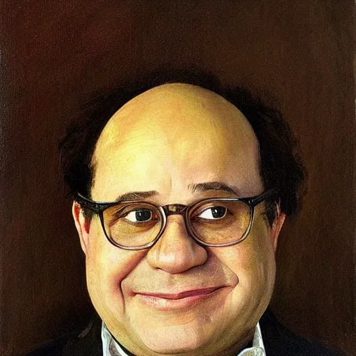 Image similar to danny davito frank reynolds movie actor photograph, portrait, famous painting, by ilya repin