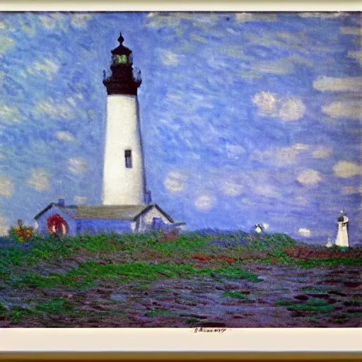 Image similar to st johns lighthouse killough painting by monet