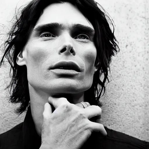 Prompt: portrait of a stunningly beautiful cillian murphy, id magazine photoshoot, depth of field, zeiss lens, detailed, symmetrical, centered, fashion photoshoot, by annie leibovitz and steve mccurry, david lazar, jimmy nelsson, breathtaking, 8 k resolution, extremely detailed, beautiful, establishing shot, artistic, hyperrealistic, beautiful face, octane render