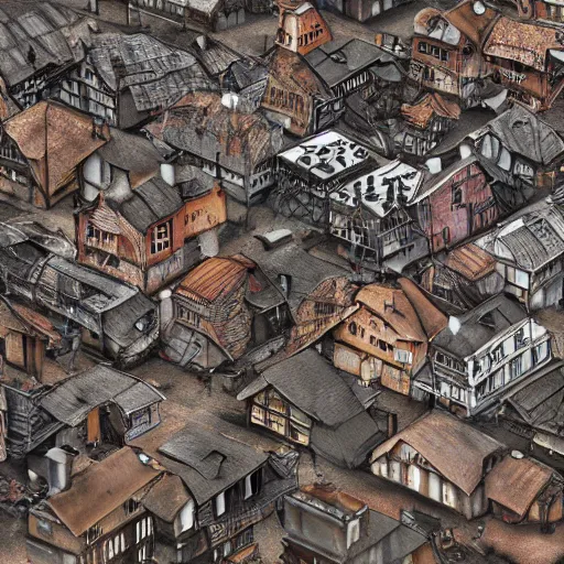 Prompt: extreme uhdr photorealistic photograp of your slum houses, fine details, highly detailed