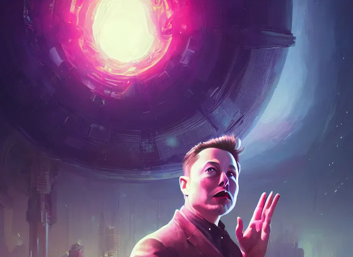 Prompt: highly detailed portrait of elon musk, in no game no life, stephen bliss, 8 k, unreal engine, fantasy art by greg rutkowski, loish, rhads, ferdinand knab, makoto shinkai and lois van baarle, ilya kuvshinov, rossdraws, tom bagshaw, global illumination, radiant light, detailed and intricate environment