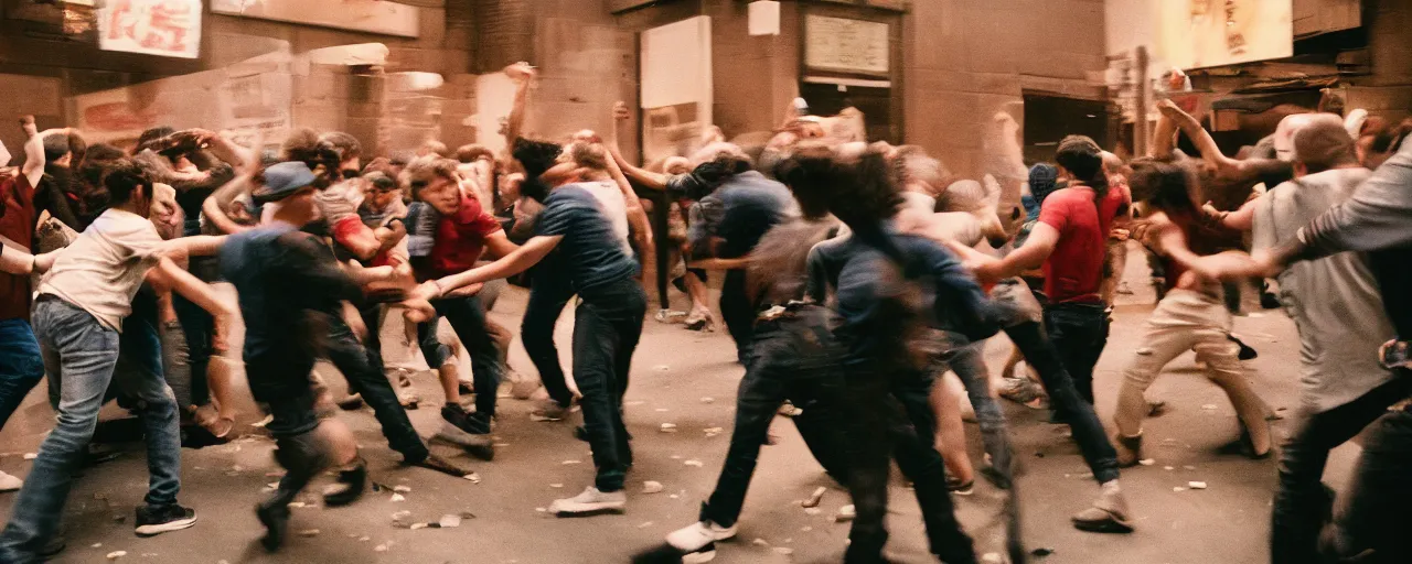 Prompt: a riot breaking out as people try to escape a room full of spaghetti, anxiety, canon 5 0 mm, cinematic lighting, photography, retro, film, kodachrome