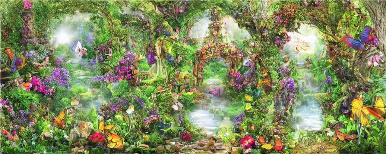 Prompt: enchanted garden