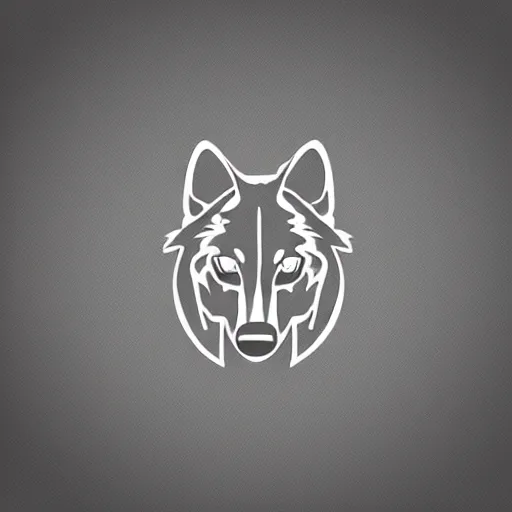 Image similar to vector design logo concept of a wolf