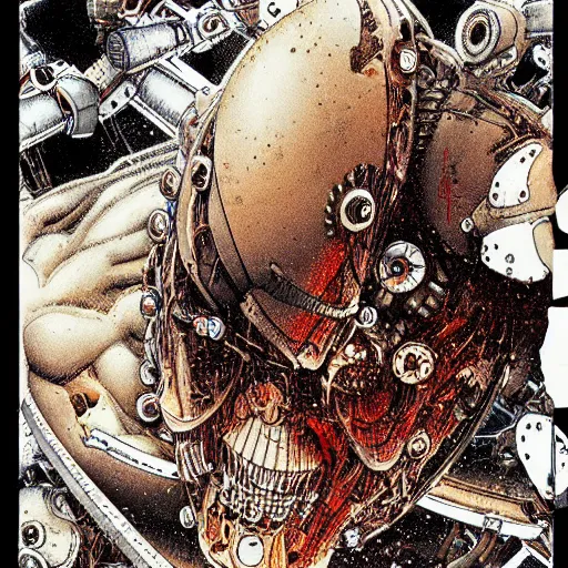 Image similar to biomechanical atrocity by katsuhiro otomo