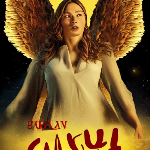 Image similar to movie poster about angels