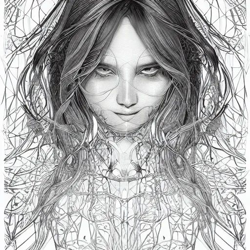 Image similar to a portrait of an incredibly beautiful, graceful, elegant, and sophisticated young blonde girl made of garlic, an ultrafine detailed illustration by james jean, intricate linework, bright colors, final fantasy, behance contest winner, vanitas, angular, altermodern, unreal engine 5 highly rendered, global illumination, radiant light, detailed and intricate environment