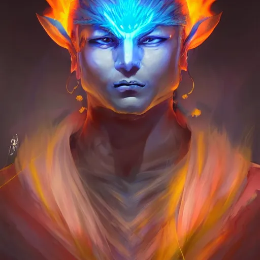 Image similar to anime portrait of PokeLink as a shaman yedi using dark force to eliminate trump as an anime antagonist by Stanley Artgerm Lau, WLOP, Rossdraws, James Jean, Andrei Riabovitchev, Marc Simonetti, and Sakimichan, trending on artstation