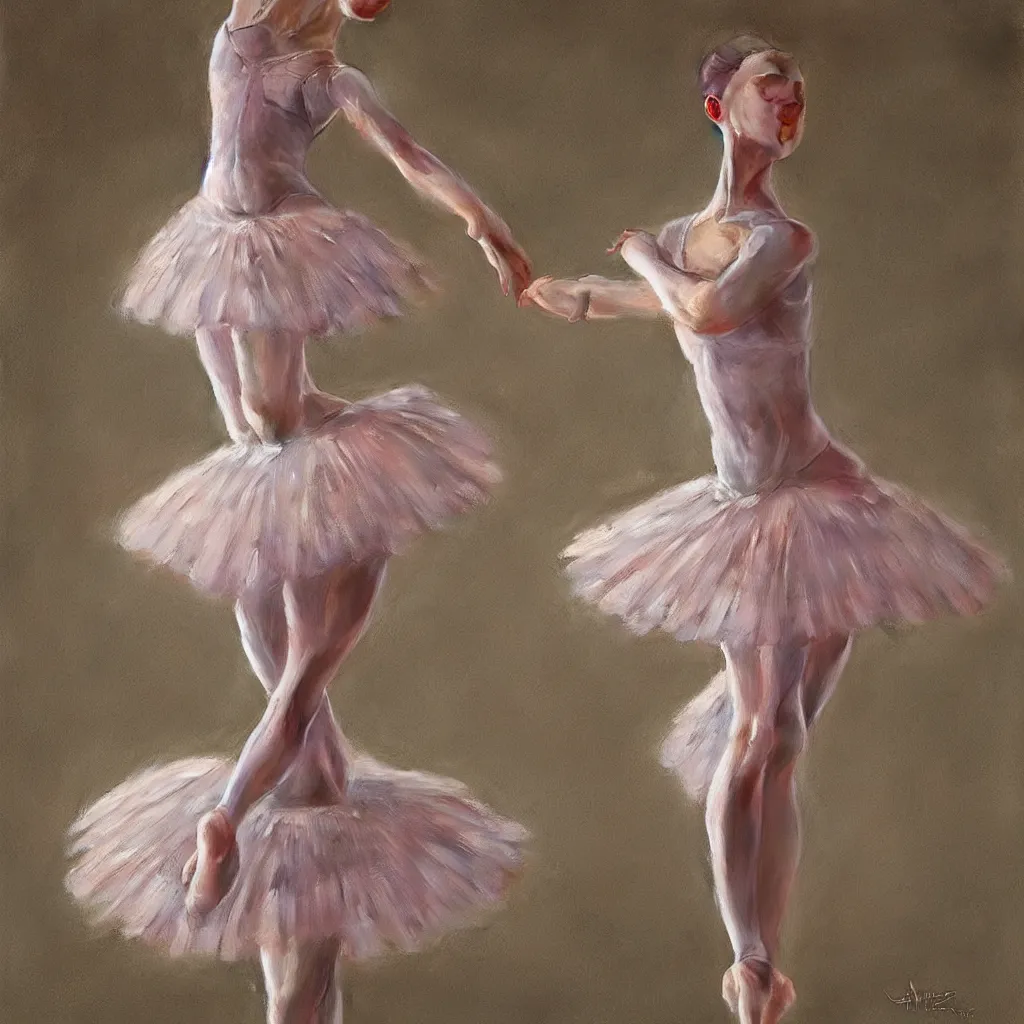 Image similar to ultra detailed hyper realistic deep focus smooth artstation wlop award winning ballerina monet