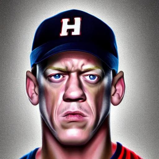 Image similar to photo portrait of the lovechild of john cena and steve buscemi from new jersey, realistic, hyperrealistic, 8 k resolution, hd quality, very detailed, highly detailed, intricate details, real life, real world, trending on artstation, really realistic, very realistic, headshot, head in frame, stock image