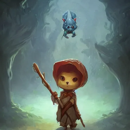 Prompt: cute little anthropomorphic maple tree, wielding a magic staff, tiny, small, short, wizard robe, cute and adorable, pretty, beautiful, dnd character art portrait, matte fantasy painting, deviantart artstation, by jason felix by steve argyle by tyler jacobson by peter mohrbacher, cinema