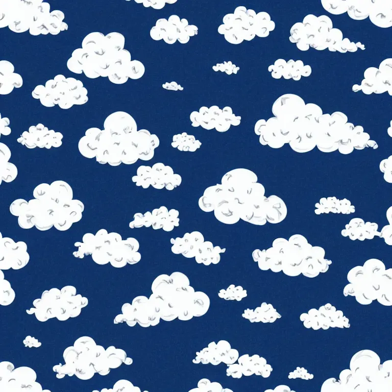 Image similar to white fluffy cartoon clouds seamless texture