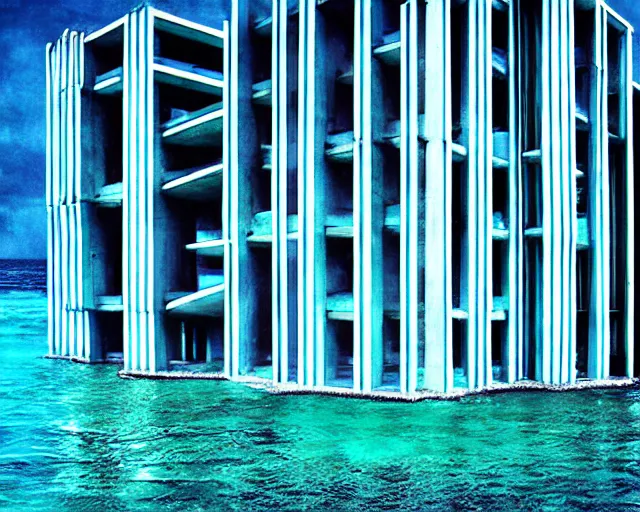 Prompt: seapunk brutalism