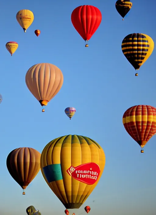 Prompt: turkish hot air balloons