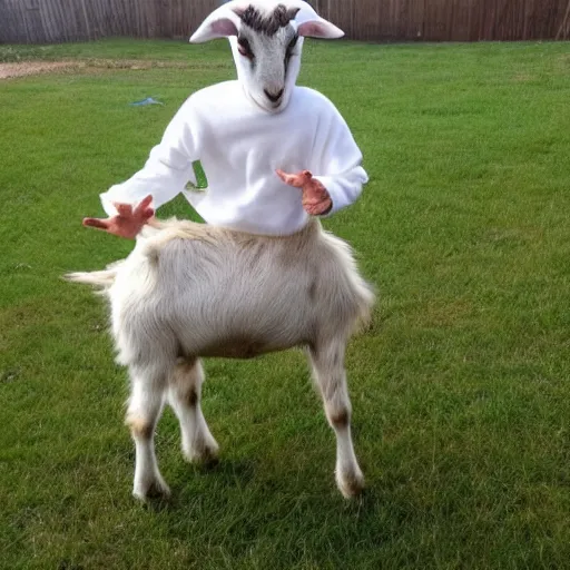 Image similar to a goat costume, craigslist photo