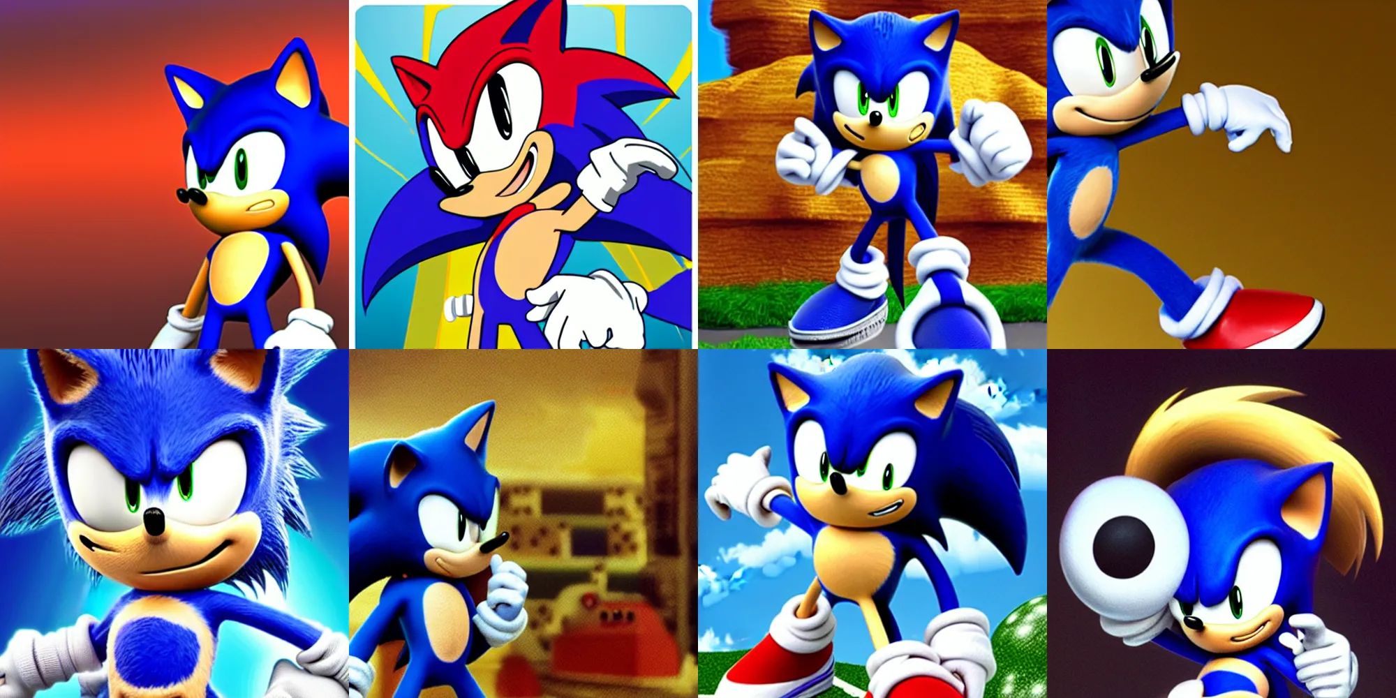 Image similar to sonic the hedgehog