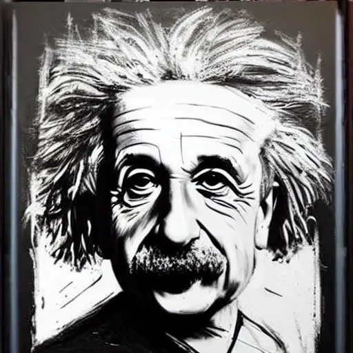 Image similar to Albert Einstein, drawn by Guy Denning