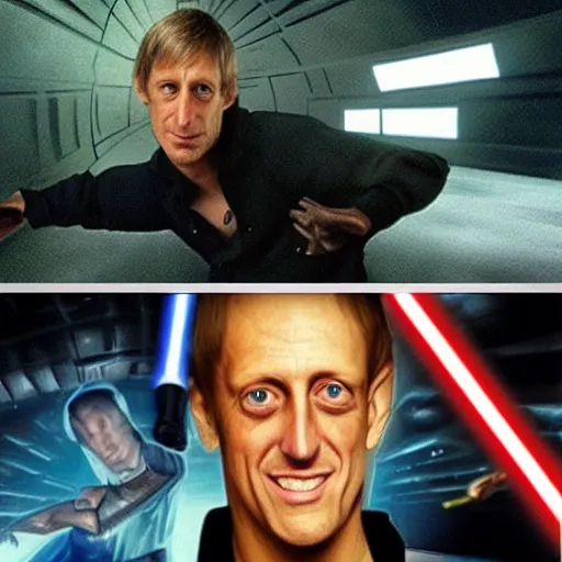 Image similar to “Tony Hawk in Star Wars”