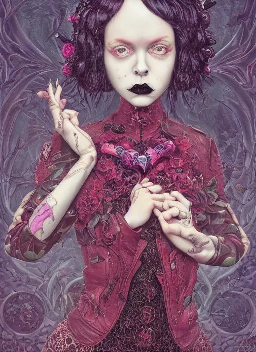 Prompt: gothic girl :: by Martine Johanna and Simon Stålenhag and Chie Yoshii and Casey Weldon and Guillermo del toro :: ornate, dynamic, particulate, rich colors, intricate, elegant, highly detailed, centered, artstation, smooth, sharp focus, octane render, 3d