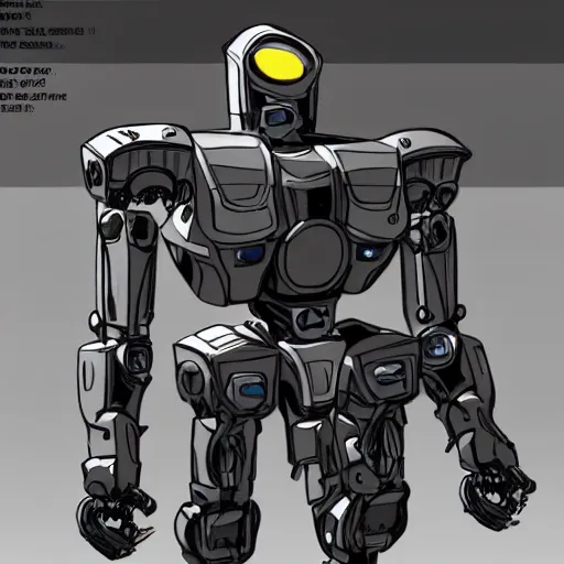 Image similar to gigachad robot