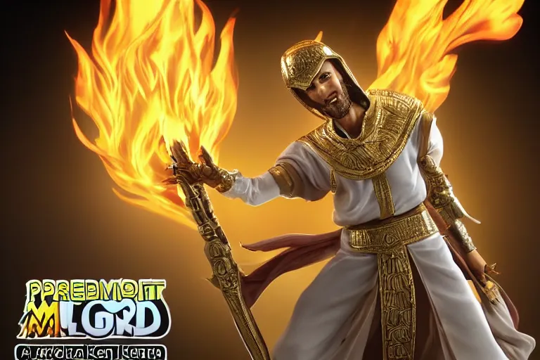 Prompt: an ultra detailed picture of the prophet mohammed as a funko pop, wearing bright gold armor and holding huge flaming longsword blessed by god, epic anime fantasy, 8 k, volumetric lighting, smooth, highly detailed, digital illustration, art by kentaro miura and akira toriyama and albert bierstadt and greg rutkowsi, artstation