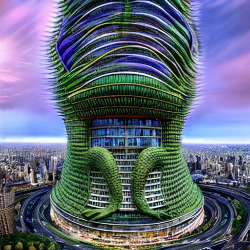 Image similar to monster by vincent callebaut