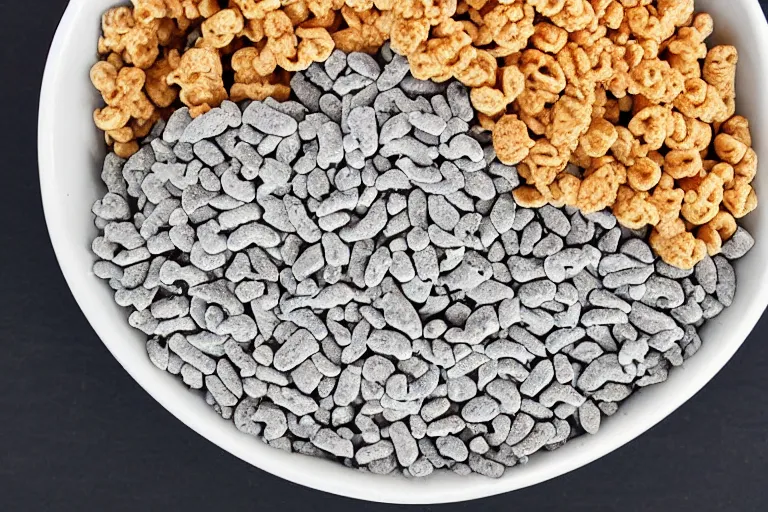 Image similar to bowl of cement and cereal