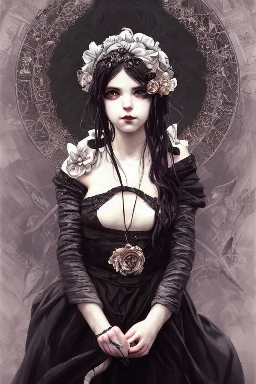 masterpiece painting of beautiful vampire girl by
