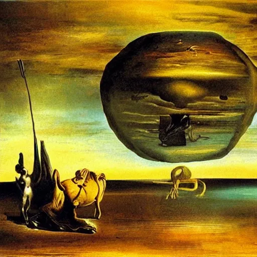 Image similar to the end of the world by salvador dali