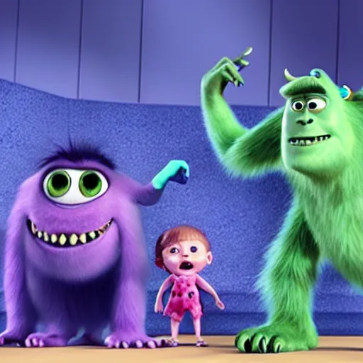 Prompt: dream about monsters inc