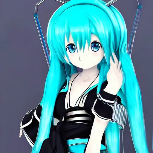 Prompt: Miku as a obscure vocaloid, ultrarealistic and anime style