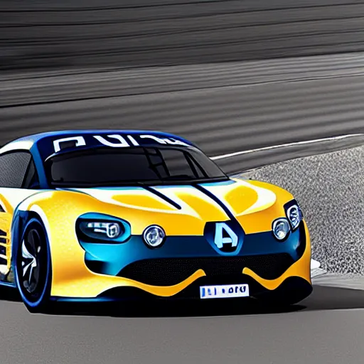 Image similar to “Renault Alpine A110 if it were made in 1984”