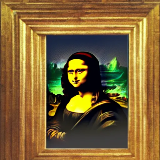 Prompt: adel imam in the style of the mona lisa da vinci