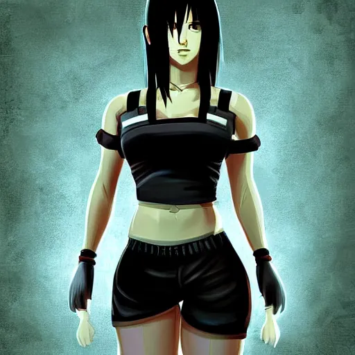 Image similar to digital art of tifa lockhart by logan cure