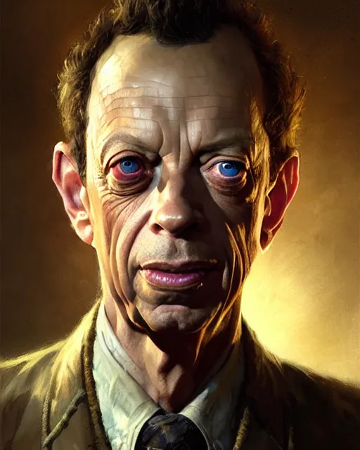 Image similar to portrait of don knotts, fantasy character portrait, ultra realistic, concept art, intricate details, highly detailed by greg rutkowski, gaston bussiere, craig mullins, simon bisley