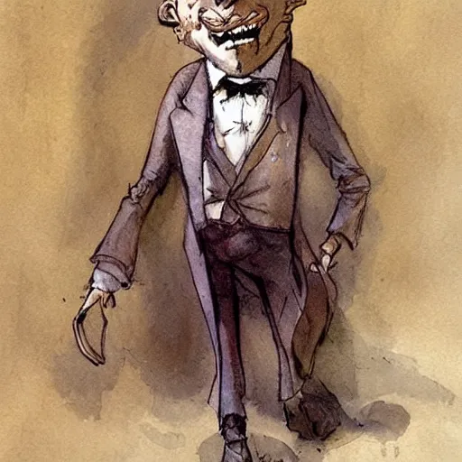 Image similar to the drunk french baron by peter de seve