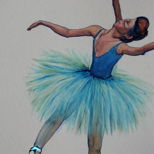 Image similar to ballet dancer watercolor