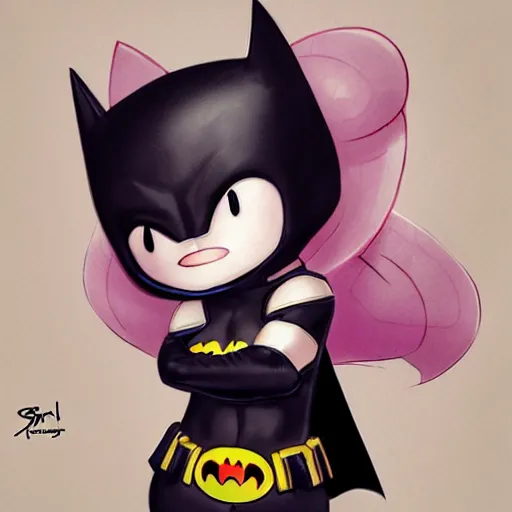 Prompt: Batman as a Hello Kitty, by Stanley Artgerm Lau, WLOP, Rossdraws, James Jean, Andrei Riabovitchev, Marc Simonetti, Yoshitaka Amano, ArtStation, CGSociety,