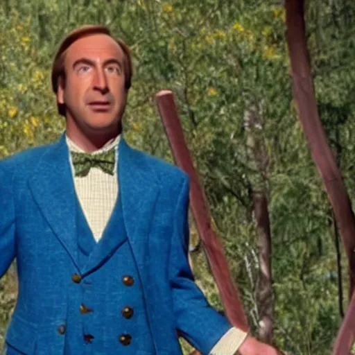 Image similar to A still of Saul Goodman in The Wizard of Oz