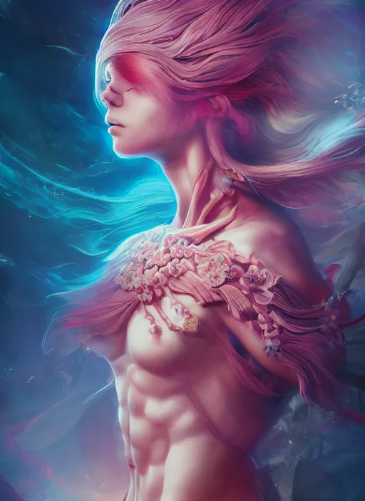 Image similar to dreamscape, female, ross tran, vivid colors, anatomical, highly detailed sculpture, intricate detailed, ommatidia, 8 k, cinematic atmosphere, post - processing