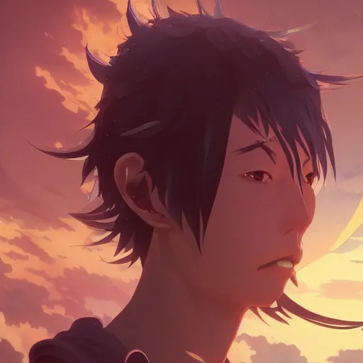 Prompt: a japanese anime hero, highly detailed vfx portrait, unreal engine, greg rutkowski, loish, rhads, caspar david friedrich, makoto shinkai and lois van baarle, ilya kuvshinov, rossdraws, elegent, tom bagshaw, alphonse mucha, global illumination, detailed and intricate environment.