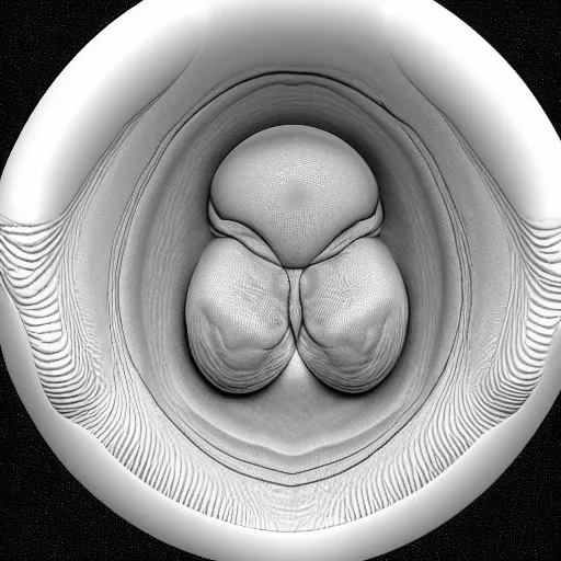 Prompt: 3 d ultrasound imagery of a human embryo at 2 weeks