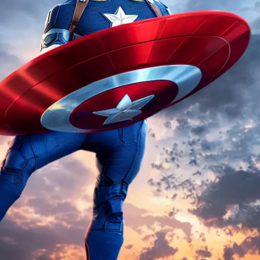 Prompt: Donald Trump cast as Captain America, still from marvel movie, hyperrealistic, 8k, Octane Render,